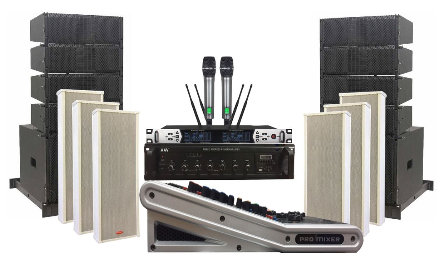 dàn âm thanh chuyên nghiệp cho hội trường nhà văn hóa xã